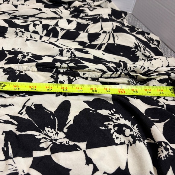 Rusttydustty Dress Womens XL Black Floral Boho Paisley Maxi Hippie Sleeve Belted - Picture 7 of 11